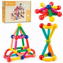 Magnetinis konstruktorius Springos KG0051, 100 vnt., įvairių spalvų