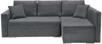 Kampinė sofa Kris II Lux 3DL.URC, pilka sp., 230 x 146 cm x 89 cm