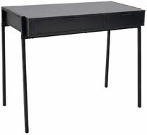 Rakstāmgalds ar atvilktnēm Akord Furniture Factory Zentia, 100 cm x 45 cm, 80.5 cm, melns krās.