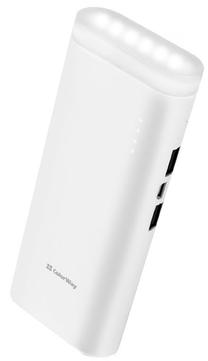Lādētājs-akumulators (Power bank) Colorway, 11000 mAh, balta krās.