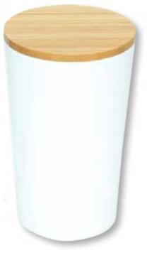 Lielapjoma produktu konteiners Kesper 32621, balta krās./brūngans krās.