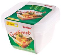 Pārtikas trauks Bentom, caurspīdīga krās.