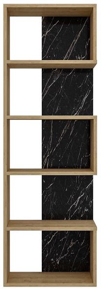 Pastatoma lentyna Kalune Design Gala 550ARN1623, ąžuolo sp./juoda sp., 150 cm x 22 cm x 50 cm
