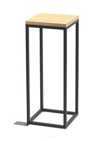Стойка для цветов Tavolo, 23.5 см x 23.5 см, 60 см, дерево/металл, черный цв./светло-коричневый цв.
