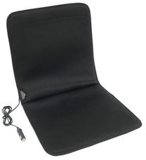Apsildāms automašīnas sēdekļa pārvalks CarCommerce CC61676, universāls, melna krās., 12 V