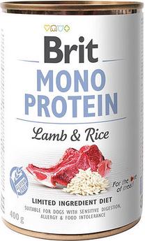 Märg koeratoit Brit Mono Protein Adult, lambaliha/riis, 0.4 kg