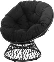 Õuetool 4Living Marocco 612951, must v., 85 cm x 95 cm x 95 cm