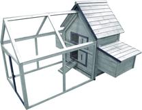 Курятник Flamingo Castle Cottage, для птиц, 26.2 кг, серый цв.