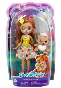 Кукла с аксессуарами Mattel Enchantimals Enchantimals Biloxie Bear, 15 см, многоцветный