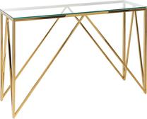 Konsoles galds Beliani Weso, zelta krās., 120 cm x 40 cm x 78 cm