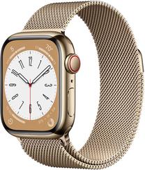 Išmanusis laikrodis Apple Watch Series 8 GPS + Cellular 41mm Stainless Steel LT, aukso sp.