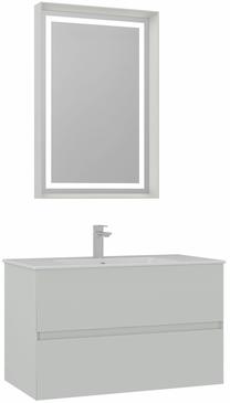 Vannas istabas mēbeļu komplekts Kalune Design Nest 91 v2-548, matēta kašmira krās., 51 cm x 91 cm x 55 cm