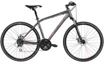 Велосипед кроссовый Kross Evado 4.0, 28 ″, L рама, красный цв./серый цв.