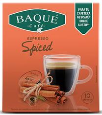 Kavos kapsulės Cafe Baque Espresso Spiced, 10 vnt.