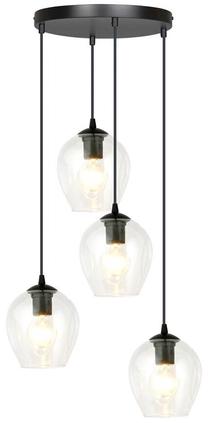 Valgusti rippuv Emibig Istar Premium 4 679/4PREM, E27, 4 x 15 W, läbipaistev v. / must v., 14 x 17 cm