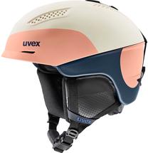 Slēpošanas ķivere Uvex Ultra Pro, krēmkrāsa/zila krās./persiku krās., 51-55 cm