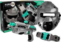 Komplektas Lean Toys Space Weapon 7847 Žalia sp./Pilka sp.