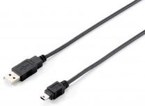Laidas Equip, USB 2.0 A male, 1.8 m, juoda sp.