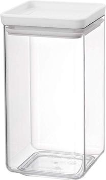 Lielapjoma produktu konteiners Brabantia, 1.6 l, caurspīdīga krās./balta krās.
