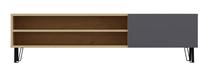 TV galds Kalune Design Blake, antracīta krās./ozola krās., 47 cm x 160 cm x 37.4 cm