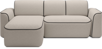 Kampinė sofa Ume, smėlio sp., 190 x 287 cm x 88 cm