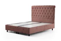 Lova viengulė Kalune Design Sonata, 120 x 200 cm, rausva sp., be čiužinio, su grotelėmis