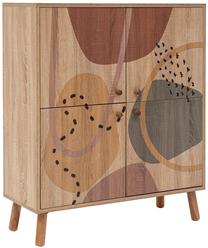 Spintelė Kalune Design Multi Purpose Form, įvairių spalvų/sonoma ąžuolo sp., 36 cm x 95 cm x 111 cm