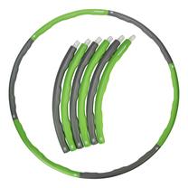 Gimnastikos lankas Tunturi Hula Hoop, 100 cm, 1.5 kg, žalia sp./pilka sp.
