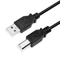 Kabelis Logilink CU0007B USB 2.0 A male, USB B male, 2 m, juoda sp.
