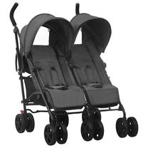 Sportinis vežimėlis VLX Twin Stroller, pilka sp.