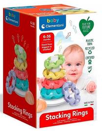 Развивающая игра Clementoni Stocking Rings, многоцветный, 6 шт.