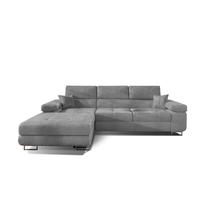 Kampinė sofa Armando Monolith 84, pilka sp., kairinė, 280 x 205 cm x 90 cm