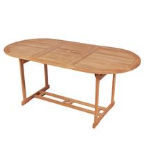 Lauko stalas VLX Solid Teak Wood, rudas, 1800 cm x 900 cm x 750 cm
