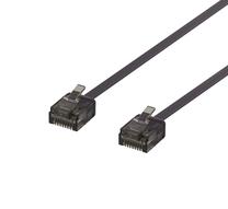 Сетевой кабель Deltaco RJ-45, RJ-45, черный цв.