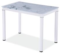 Stalas Modern Damar, balta sp., 80 cm x 60 cm x 75 cm