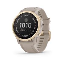 Viedais pulkstenis Garmin Fenix 6S Pro Solar, zelta krās.