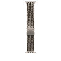 Pulksteņa siksniņa Apple Titanium Milanese Loop, 49 mm Large, natural krās.