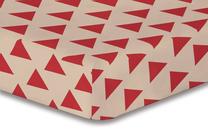 Paklodė DecoKing Hypnosis, raudona/smėlio, 100 x 200 cm, su guma