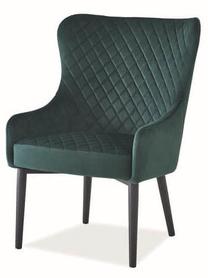 Valgomojo kėdė Colin F Velvet, žalia sp., 48 cm x 51 cm x 88 cm