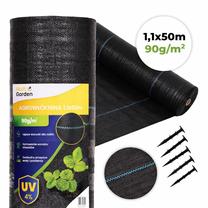 Agrotekstilė MultiGarden, juoda sp., 50 m x 1.1 m, 90 g/m²