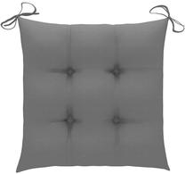 Kėdžių pagalvėlė VLX Fabric 314864, pilka sp., 40 cm x 40 cm, 4 vnt.