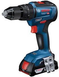 Akumuliatorinis suktuvas-gręžtuvas Bosch GSB 18V-55 With Batteries & Quick Charger & L-Boxx 136, 18 V, 2 Ah
