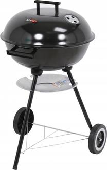 Ceļojumu/piknika grils Lund, melna krās./hroma krās., 45 cm