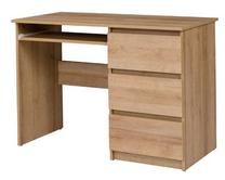 Rašomasis stalas su stalčiais Maridex Cosmo C09, 110 cm x 51 cm, 75 cm, ąžuolo sp.
