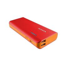 Lādētājs-akumulators (Power bank) Adata PT100, 10000 mAh, sarkana krās./oranža krās.