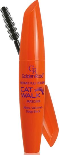 Blakstienų tušas Golden Rose Cat Walk, 9 ml, deep black sp.