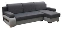 Kampinė sofa Idzczak Meble Grey M04972, pilka sp., dešininė, 260 x 140 cm x 72 cm