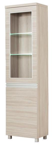 Vitrina Bodzio Aga AG03L, smėlio sp., 50 cm x 36 cm x 190 cm