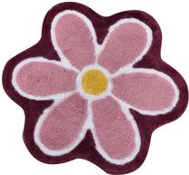 Коврик для ванной Foutastic Flower 359CHL1519, белый цв./желтый цв./фиолетовый цв., 90 см x 90 см, Ø 90 см