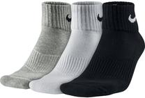 Sporta zeķes Nike Performance Cotton 3, balta krās./melna krās./pelēka krās., 42-46
